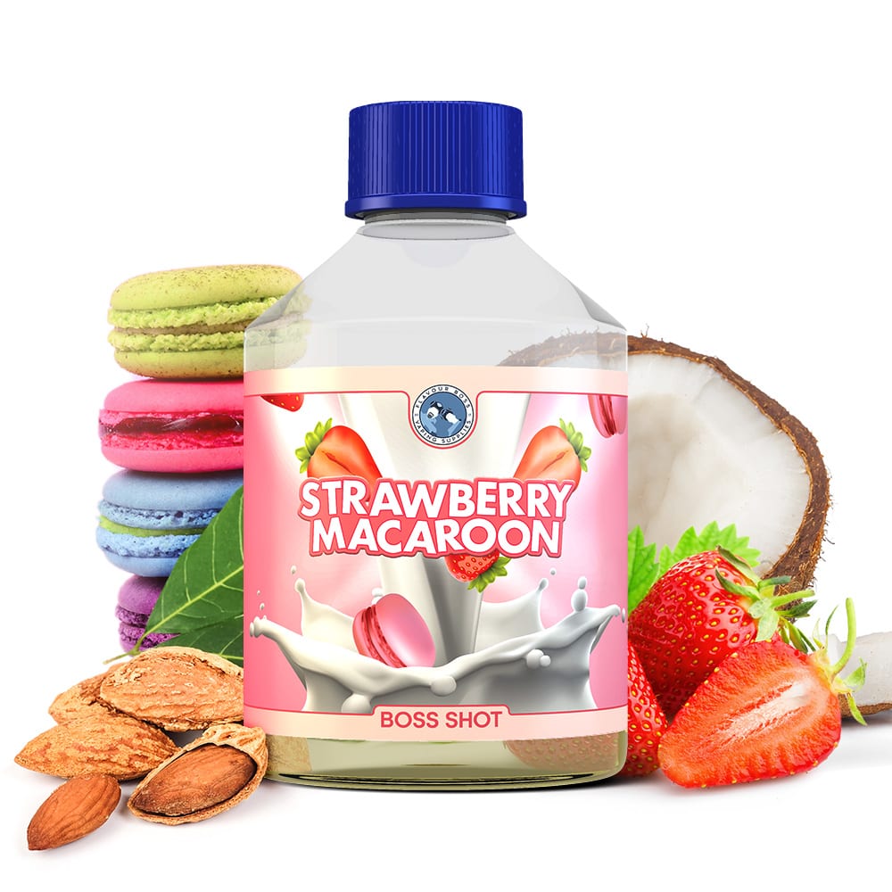 Strawberry Macaroon Boss Shot by Flavour Boss - 250ml