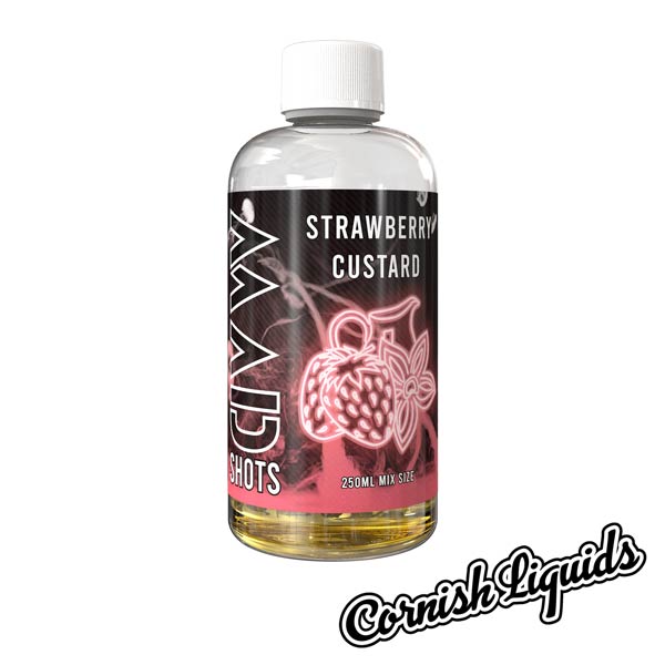 Strawberry Custard Mad Shot by Cornish Liquids - 250ml