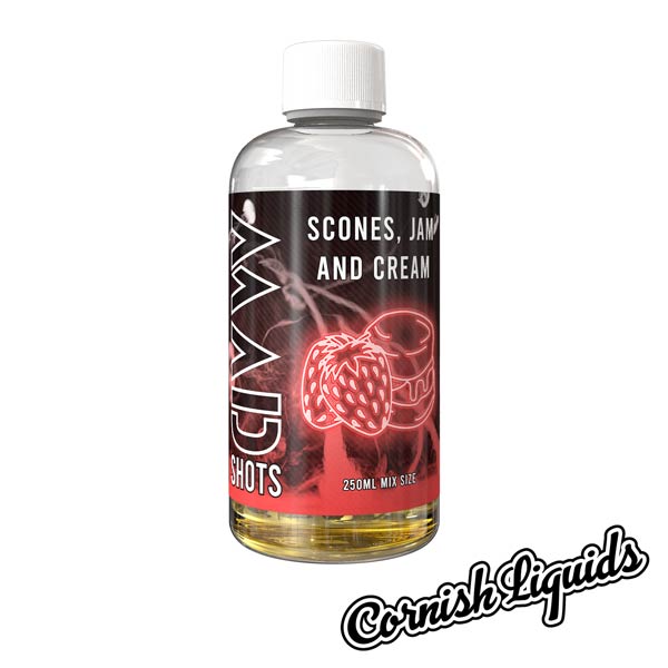 Scones, Jam & Cream Mad Shot by Cornish Liquids - 250ml