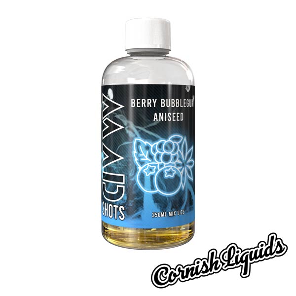Berry Bubblegum Aniseed Mad Shot by Cornish Liquids - 250ml