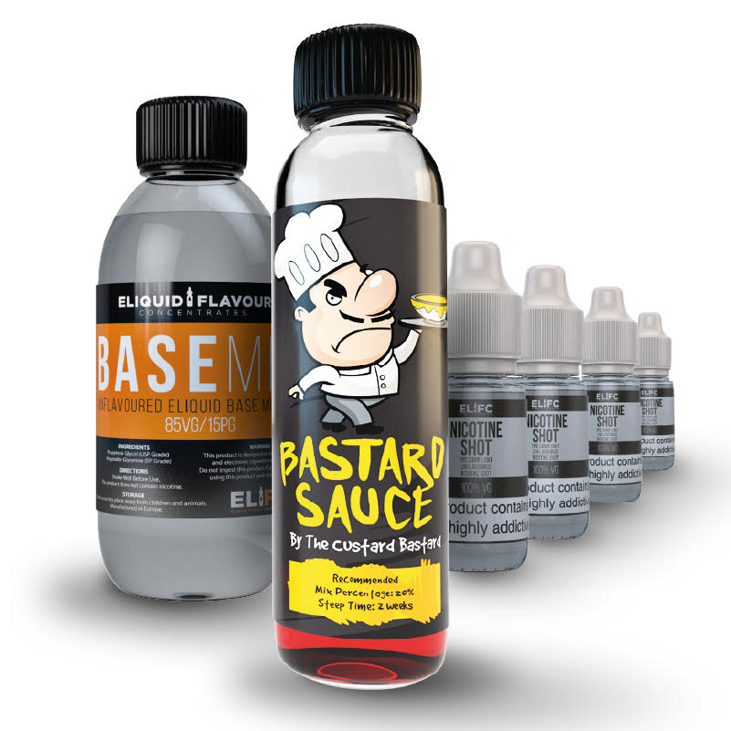 Bastard Sauce 120ml DIY E Liquid Kit - The Custard Bastard