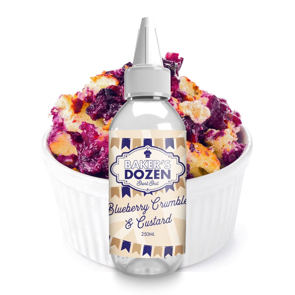 Blueberry Crumble & Custard Flavour Shot by Baker's Dozen - 250ml