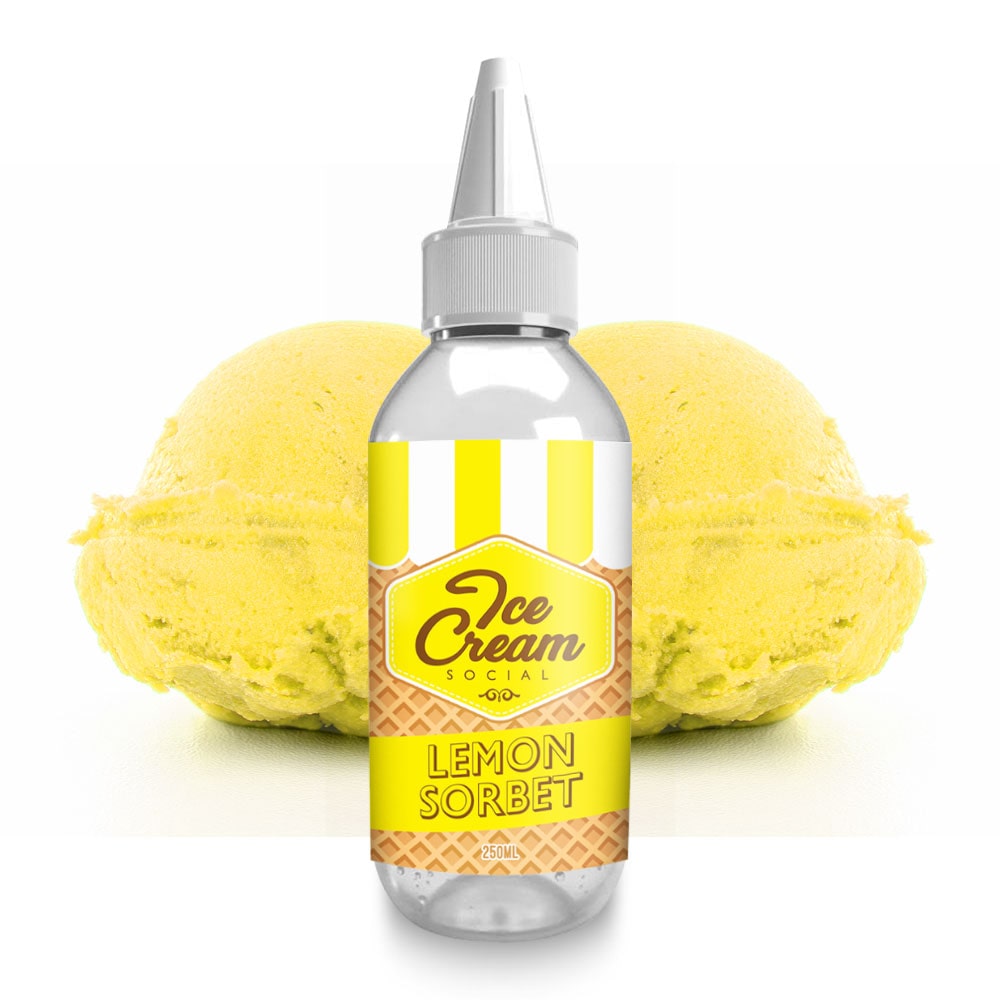 Lemon Sorbet Flavour Shot by Ice Cream Social - 250ml