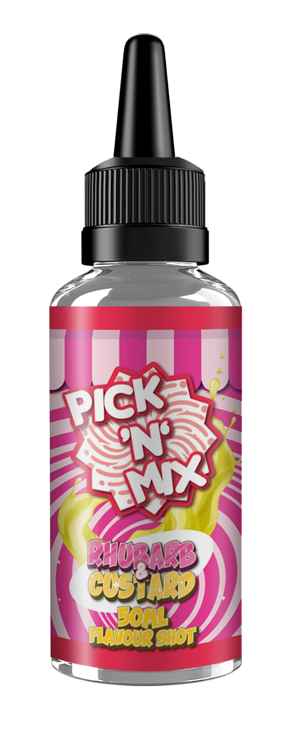 Rhubarb & Custard Flavour Shot by Pick N Mix - 250ml