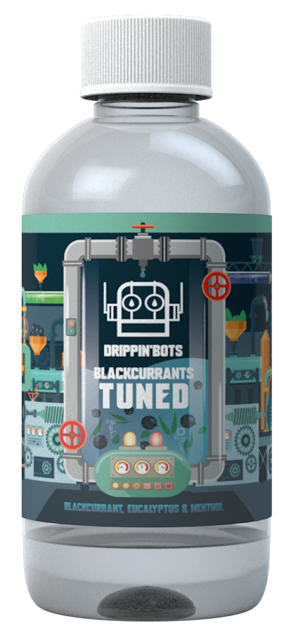 Blackcurrants Tuned Drippin Bots Flavour Shot by Nom Nomz - 250ml