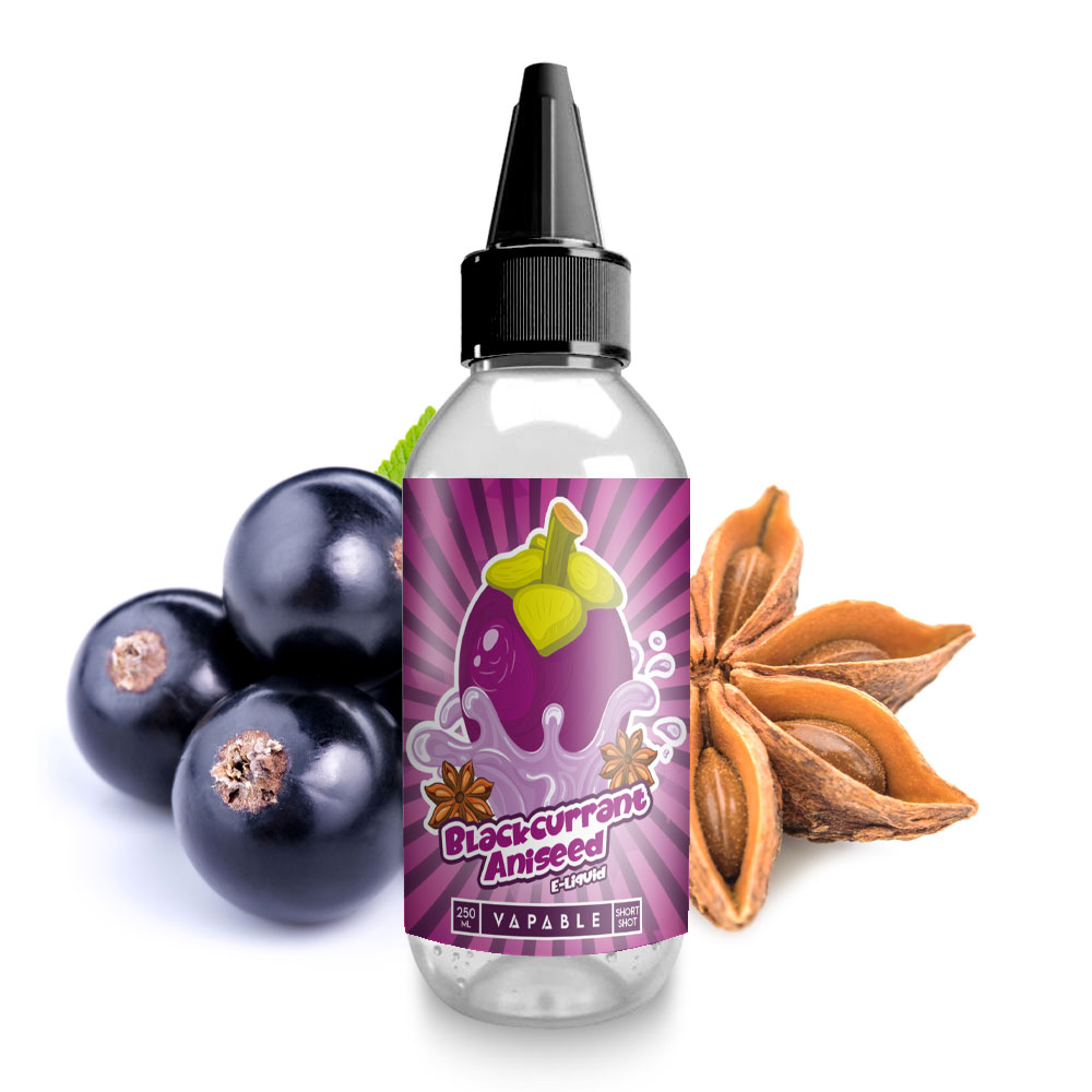 Blackcurrant Aniseed Flavour Shot by Vapable - 250ml