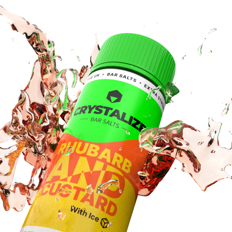 Rhubarb & Custard Crystalize Drip Hacks Longfill - 60ml/120ml