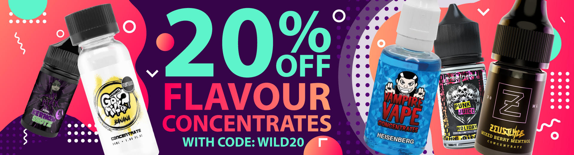 20% OFF FLAVOUR CONCENTRATES